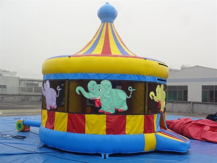 Circus Elephant Inflatable Bouncy Castle factory