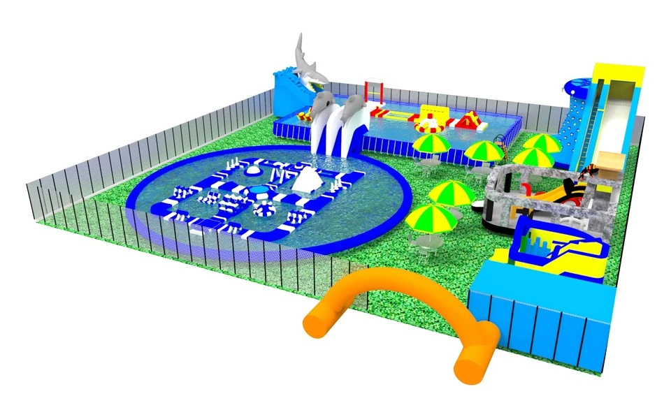 35x35M Giant Inflatable Fun City