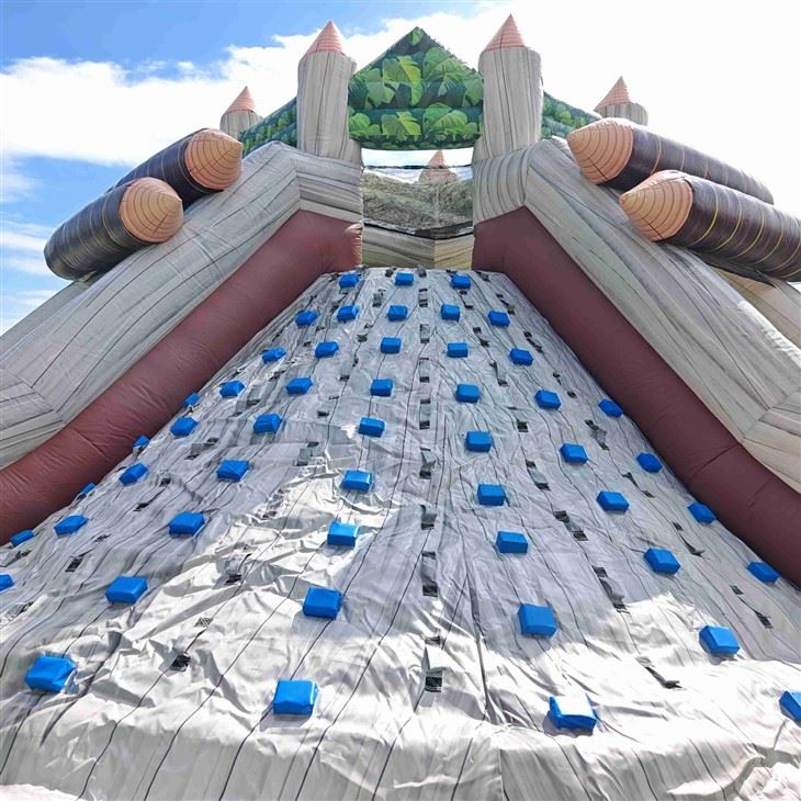 Inflatable Jungle Obstacle Course With Slide Commercial Inflatable Playground high quality