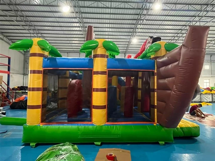 Pirate Ship Themed Inflatable Bounce House With Slide price