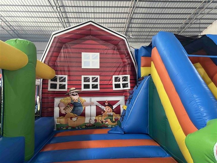 5x4x4m Inflatable Bounce House Dairy Cow Combo suppliers