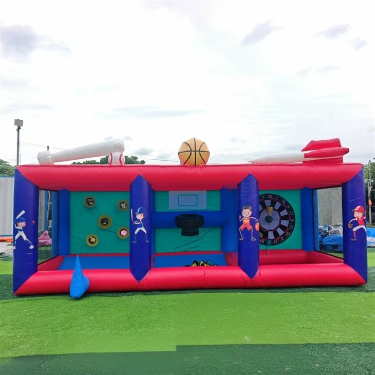 Inflatable Multi Sports Game Station 4 in 1 Commercial Inflatable Sport Game suppliers