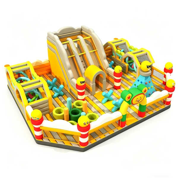 12x16x5.8m Awesome Emoji World Inflatable Fun Park