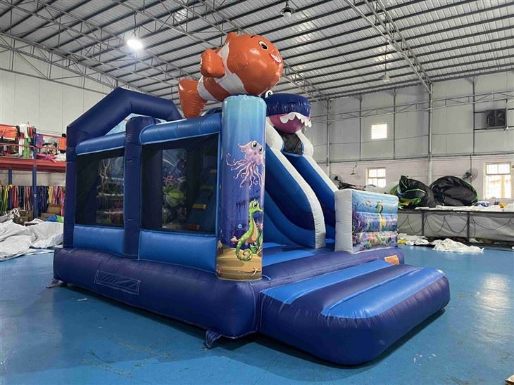 5x4x4m Inflatable Bounce Shark Combo price