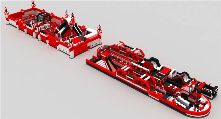 38m X 13m X 4.6m Commercial Giant Inflatable Obstacle Course factory