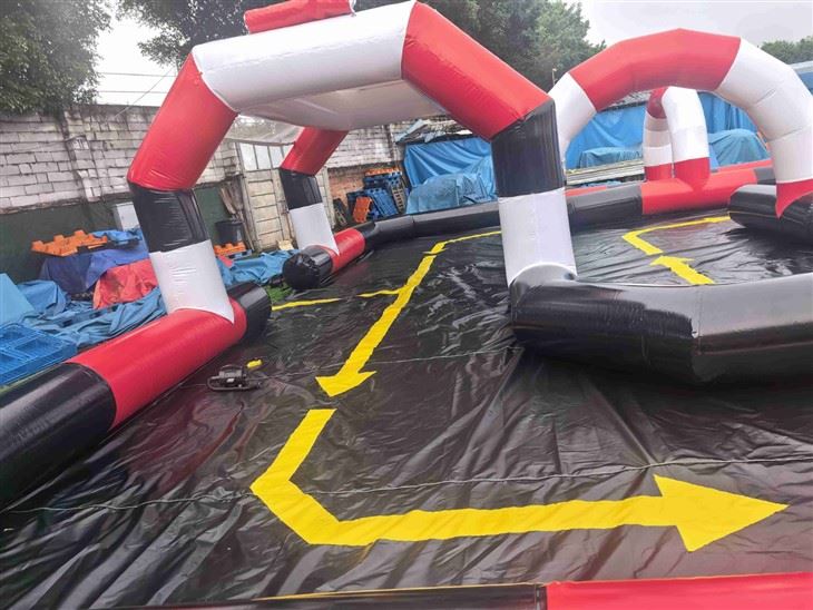 Commercial Go Kart Track Safety Fence | Inflatable Racing Barrier Manufacturer best
