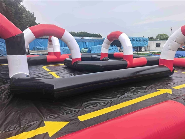 Commercial Go Kart Track Safety Fence | Inflatable Racing Barrier Manufacturer high quality