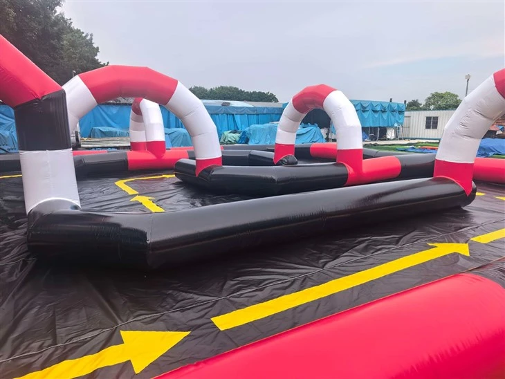 Commercial Go Kart Track Safety Fence | Inflatable Racing Barrier Manufacturer suppliers