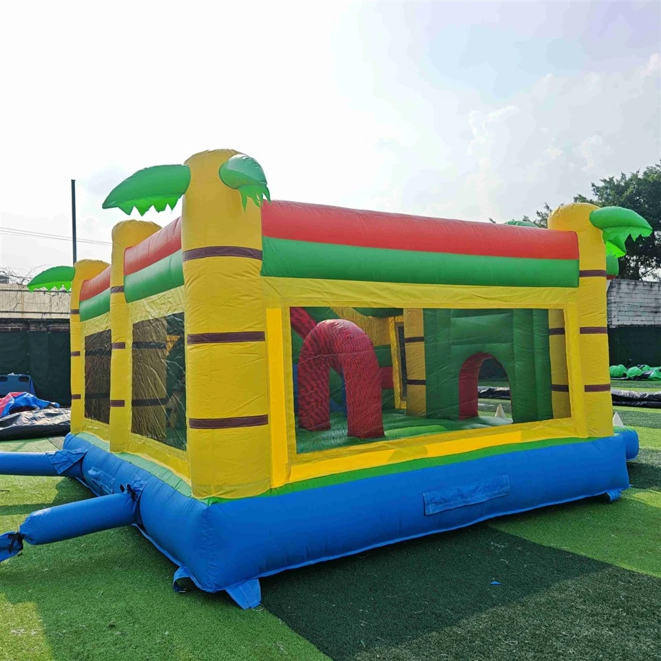 Crocodile Inflatable Bounce House With Slide Commercial Jungle Bouncy Castle best