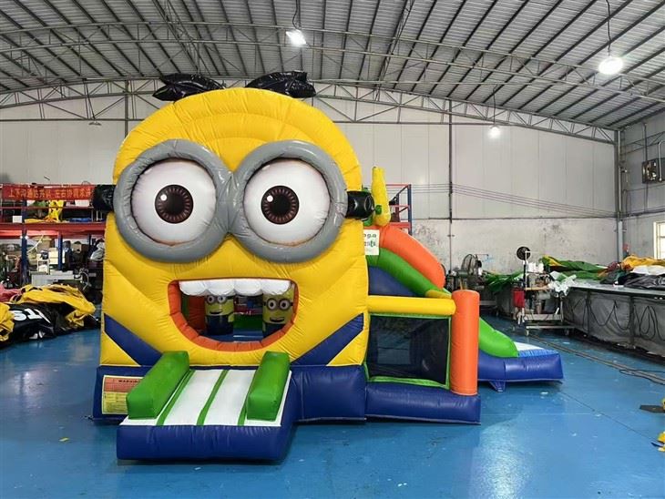 Minions Themed Inflatable Bounce House And Slide Combo high quality