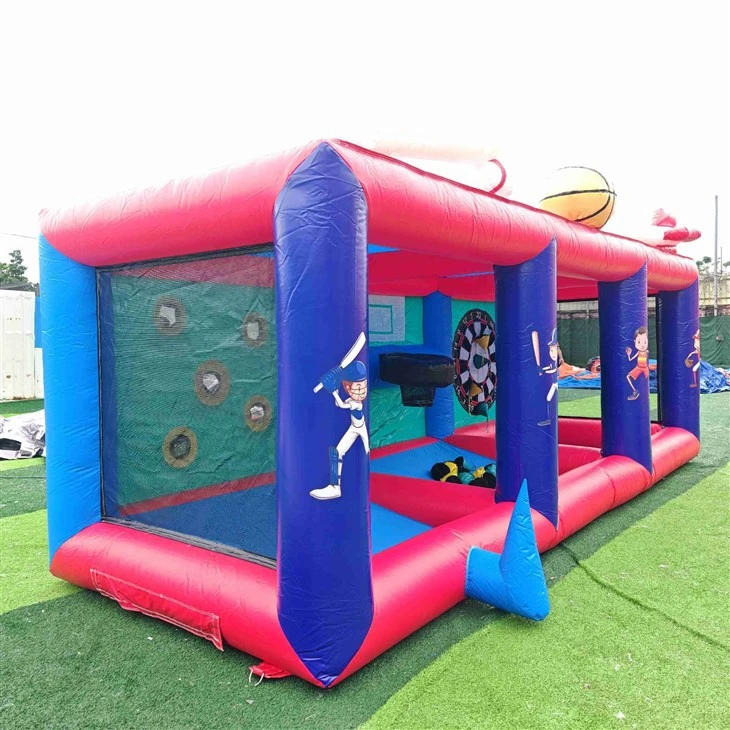 Inflatable Multi Sports Game Station 4 in 1 Commercial Inflatable Sport Game factory