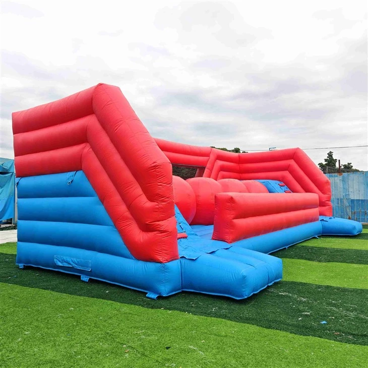 Inflatable Wipeout Big Ball Obstacle Course Commercial Inflatable Challenge Game manufacturers