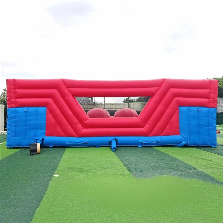 Inflatable Wipeout Big Ball Obstacle Course Commercial Inflatable Challenge Game suppliers