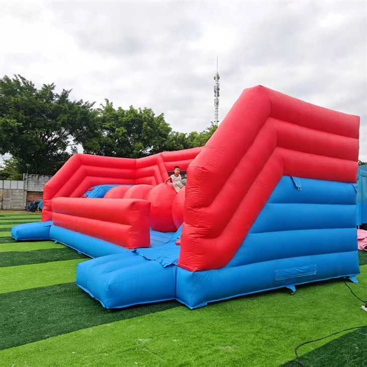 Inflatable Wipeout Big Ball Obstacle Course Commercial Inflatable Challenge Game price