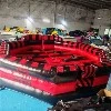 3 in 1 Inflatable Meltdown Mechanical Bull Surfboard Game Arena For Party Rental