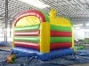 Rainbow Inflatable Bouncy Castle With Slide