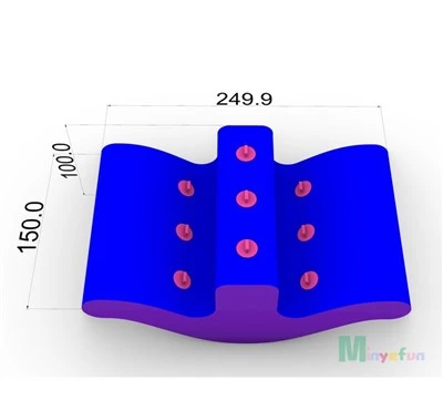 Airtight Inflatable Wobble Seesaw | Kids Sensory Training Inflatable Rocker