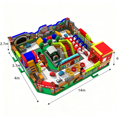 Inflatable Fun City With Painting