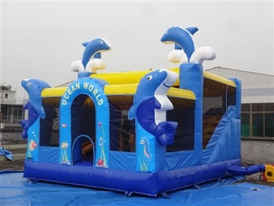 Ocean World Dolphin Themed Inflatable Bouncer