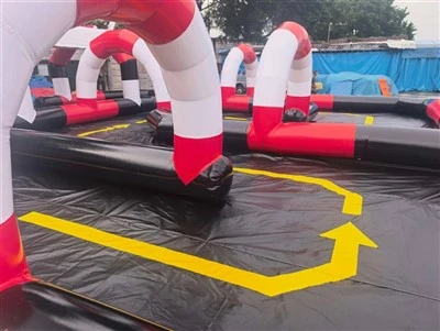 Commercial Go Kart Track Safety Fence | Inflatable Racing Barrier Manufacturer