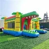 Crocodile Inflatable Bounce House With Slide Commercial Jungle Bouncy Castle