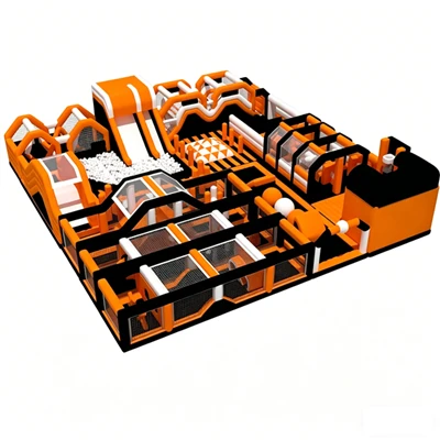 20*19*4.4m Huge Obstacle Inflatable Park For Commercial Multi-function