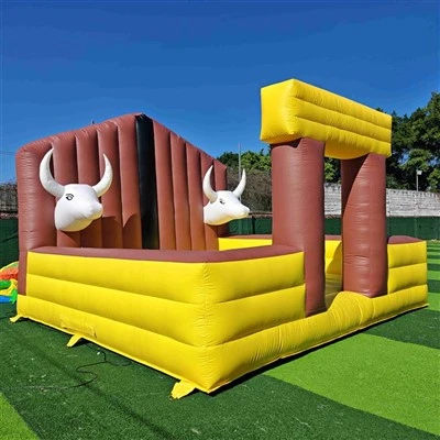 Inflatable Mechanical Bull Riding Arena Commercial Inflatable Bull Mattress